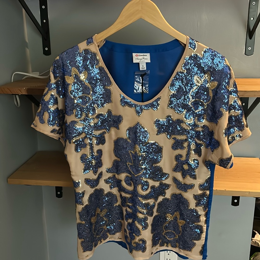NWT! Tracy Reese Sequin Top - size small